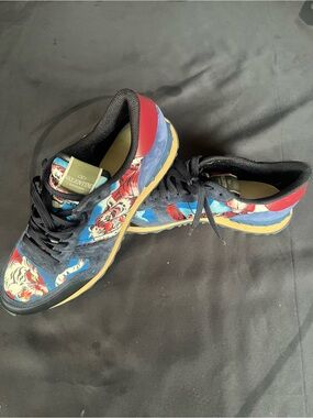 Valentino Garavani Men’s Low-Top Sneakers in Blue, Red, Black